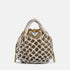 Τσάντα tote/χιαστί Y Not? FNY-002S6 ασημί