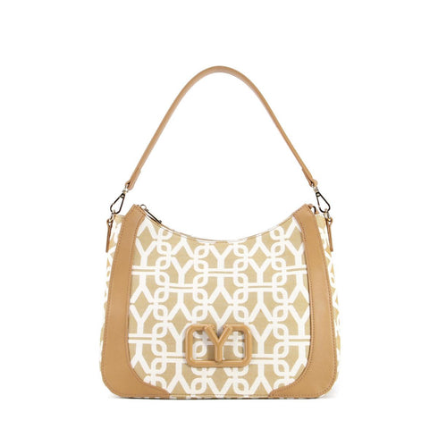 Τσάντα Ώμου/χιαστί Y Not? GCE-008S5 μπεζ