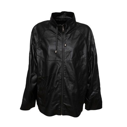 Γυναικείο Δερμάτινο τζάκετ Guy Laroche 484-001 μαύρο