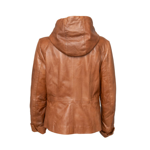 Γυναικείο Δερμάτινο τζάκετ Guy Laroche 480-03 ταμπά