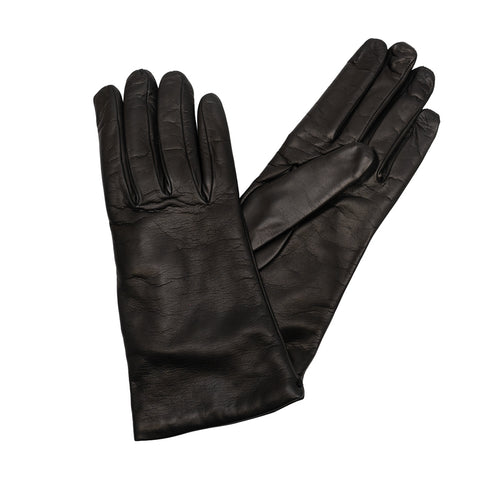 Δερμάτινα γυναικεία γάντια Gloves Made in Italy 109 μαύρο