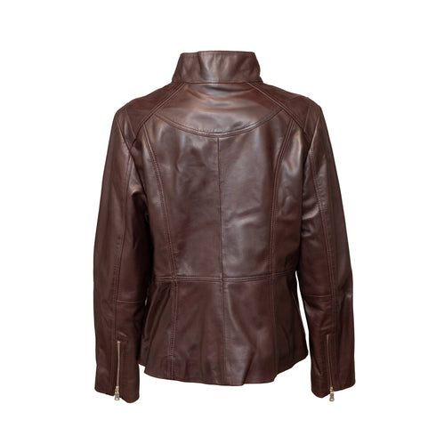 Γυναικείο Δερμάτινο τζάκετ Guy Laroche 474-04 μπορντό