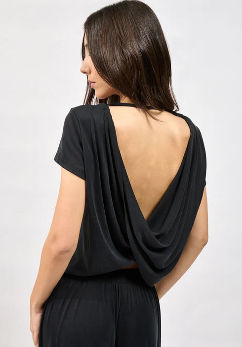 Τοπ Halo Collectiva Noir CN142O06CRB μαύρο