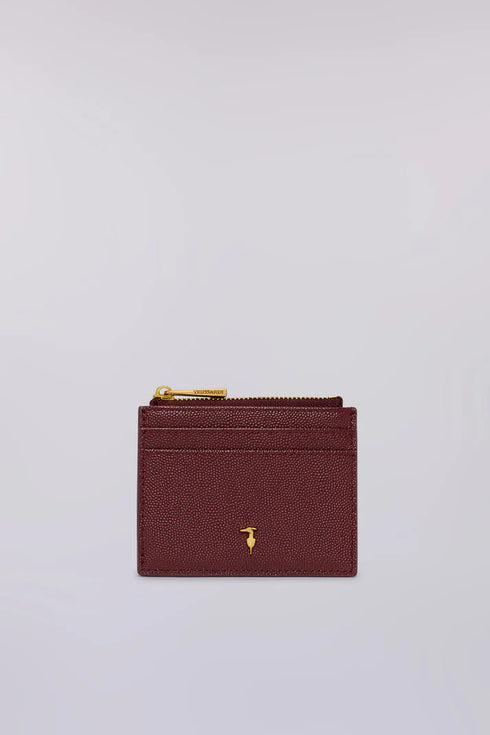 Καρτοθήκη δερμάτινη Trussardi WWH01L30-036 μπορντό