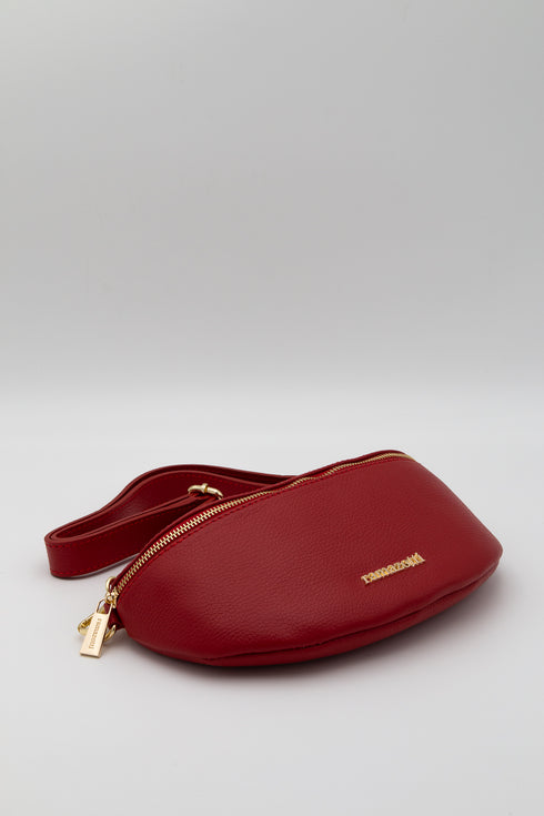 Τσαντάκι μέσης δερμάτινο Ramazotti Lara 01100016 κόκκινο