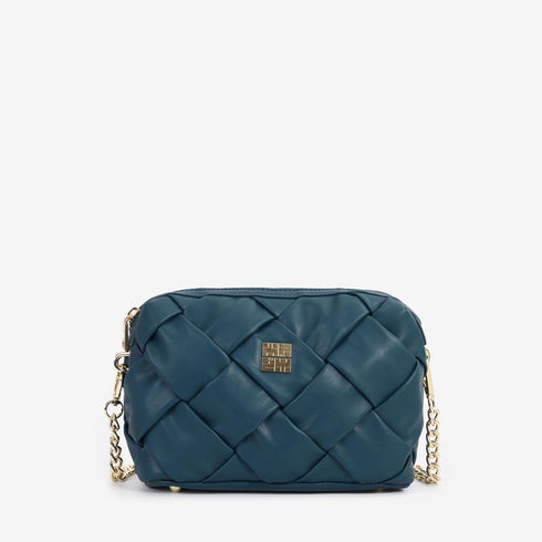 Τσάντα Ώμου/χιαστί Y Not? LDY-006F5 πετρόλ