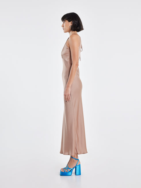 June Φόρεμα Love+Alicia 321109 μπεζ