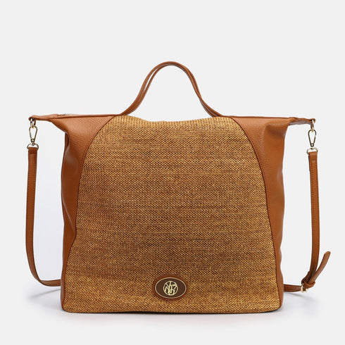 Τσάντα tote/χιαστί Y Not? MAN-004S5 ταμπά