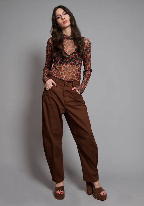 Τοπ Minet Collectiva Noir AT143E04NTP-BROWN