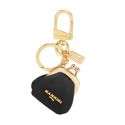 Μπρελόκ δέρμα Nannini NNGS-59 μαύρο