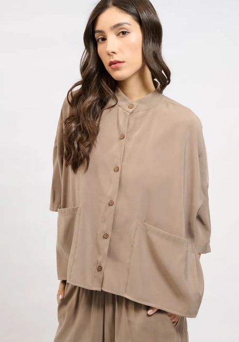 Πουκάμισο Ochre Collectiva Noir CN142D03TNL μπεζ