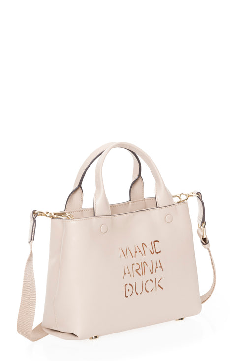 Τσάντα Ώμου Lady Duck Mandarina Duck P10OHT02-09E Μπεζ
