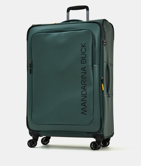 Βαλίτσα μεγάλη Eco Coated 78x48x27.5cm Mandarina Duck P10OSV04-16Q σκούρο πράσινο