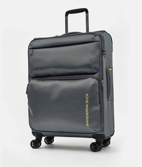 Βαλίτσα μεσαία Zephyr 67x43x25cm Mandarina Duck P10OTV03-29U γκρι