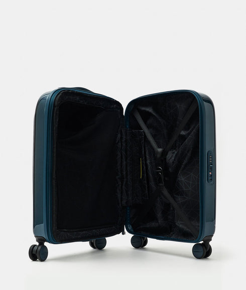 Βαλίτσα Καμπίνας Logoduck + Metal 55x40x20cm Mandarina Duck P10OUV24-A89 μπλε μεταλλικό