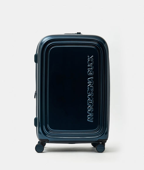 Βαλίτσα μεσαία Logoduck + Metal 69x45x32cm Mandarina Duck P10OUV32-A89 μπλε μεταλλικό