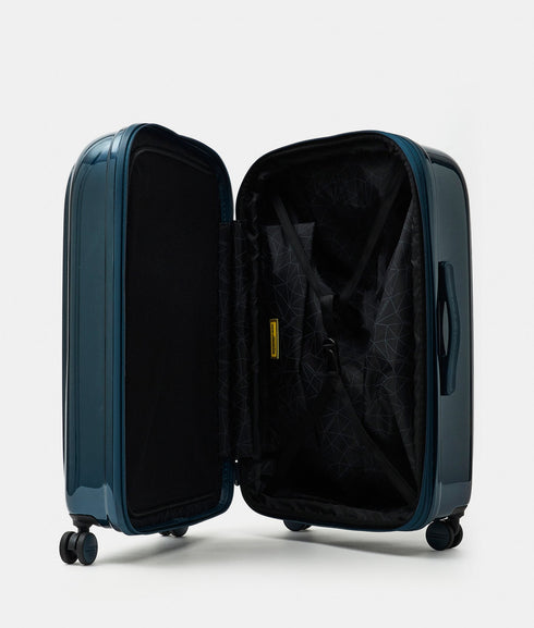Βαλίτσα μεσαία Logoduck + Metal 69x45x32cm Mandarina Duck P10OUV32-A89 μπλε μεταλλικό