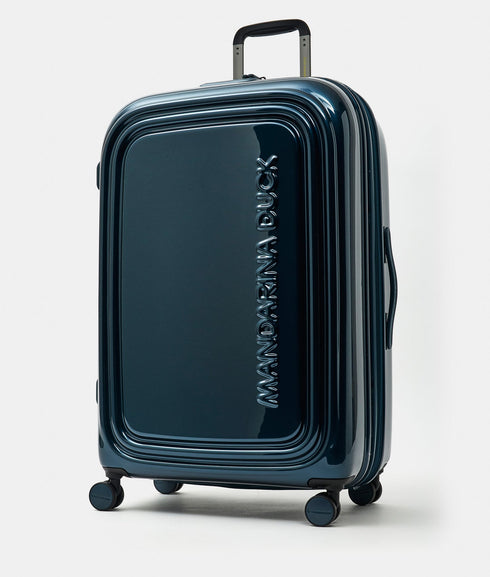 Βαλίτσα μεγάλη Logoduck + Metal 75x49x31cm Mandarina Duck P10OUV33-A89 μπλε/μεταλλικό