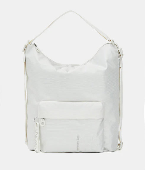 Τσάντα ώμου/σακίδιο πλάτης MD20 Mandarina Duck P10QMT09-591 λευκό