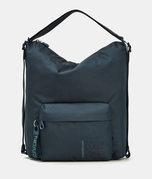 Τσάντα ώμου/σακίδιο πλάτης MD20 Mandarina Duck P10QMT09-B12 πετρόλ