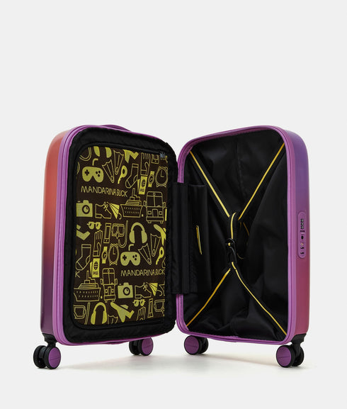 Βαλίτσα Καμπίνας Logoduck + Aurora 55x40x20cm Mandarina Duck P10SZV24-B13 ροζ/μωβ