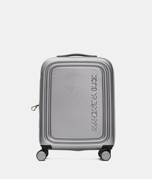 Βαλίτσα Καμπίνας Logoduck 55x40x20cm Mandarina Duck P10SZV24-466 ασημί