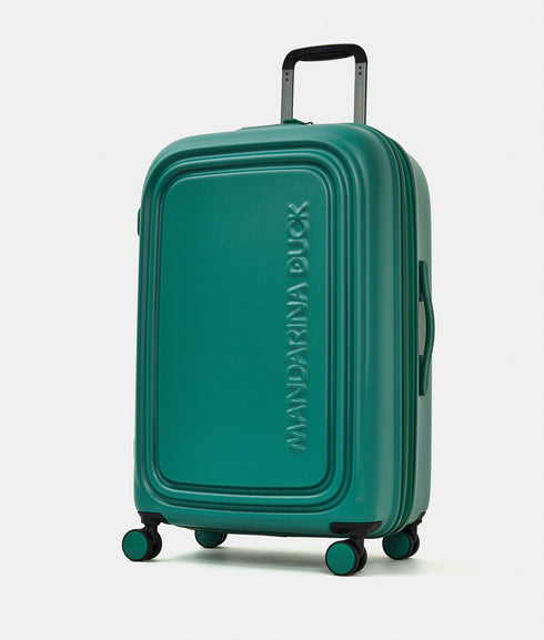 Βαλίτσα μεσαία Logoduck 69x45x32cm Mandarina Duck P10SZV32-290 πράσινο