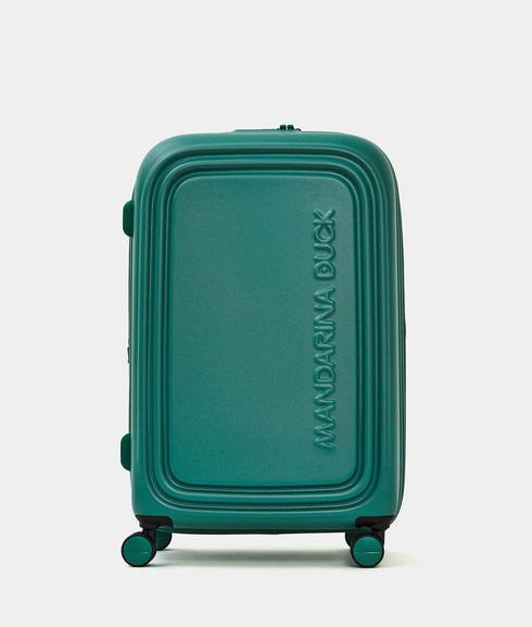 Βαλίτσα μεσαία Logoduck 69x45x32cm Mandarina Duck P10SZV32-290 πράσινο