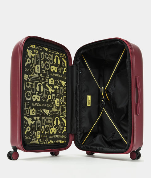 Βαλίτσα μεσαία Logoduck 69x45x32cm Mandarina Duck P10SZV32-384 μπορντό