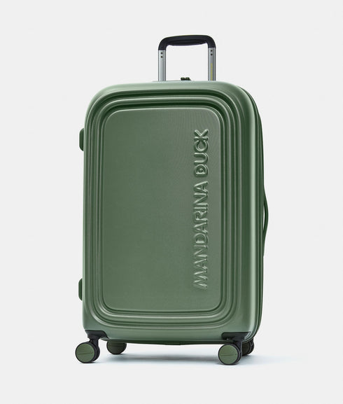 Βαλίτσα μεγάλη Logoduck 75x49x31cm Mandarina Duck P10SZV33-A78 λαδί