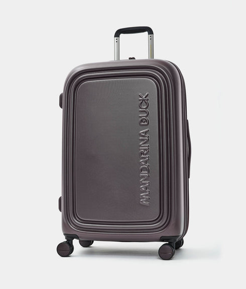 Βαλίτσα μεσαία Logoduck 69x45x32cm Mandarina Duck P10SZV32-A83 καφέ/μπορντό