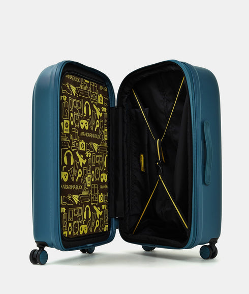 Βαλίτσα μεσαία Logoduck 69x45x32cm Mandarina Duck P10SZV32-B11 μπλε