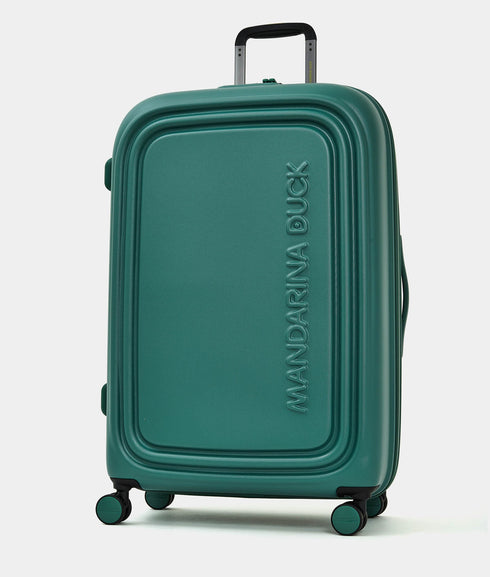 Βαλίτσα μεγάλη Logoduck 75x49x31cm Mandarina Duck P10SZV33-290 πράσινο