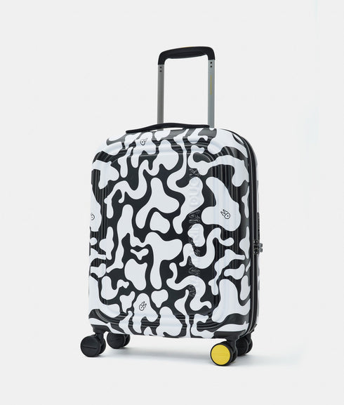 Βαλίτσα Καμπίνας Logoduck + Moire 55x40x20cm Mandarina Duck P10UJV24-A92 άσπρο/μαύρο