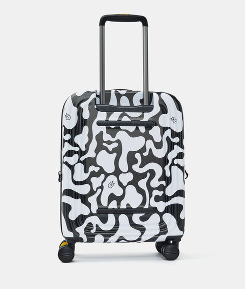 Βαλίτσα Καμπίνας Logoduck + Moire 55x40x20cm Mandarina Duck P10UJV24-A92 άσπρο/μαύρο