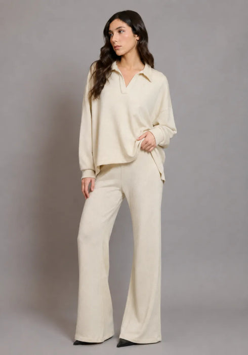 Παντελόνι Esmia Collectiva Noir CN143G04KNL μπεζ/χρυσό