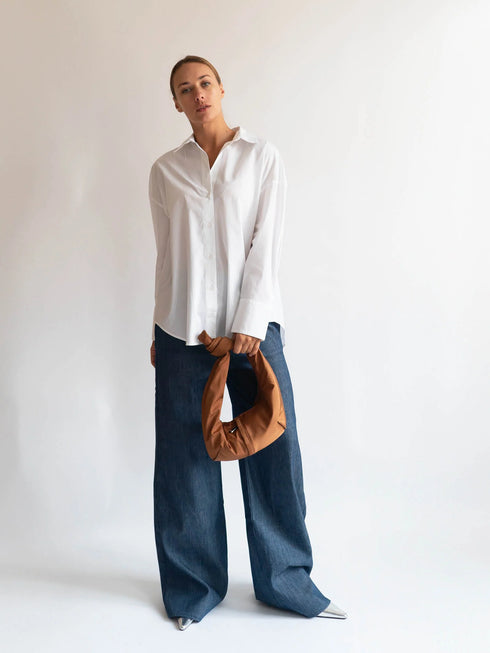 Τσάντα ώμου/χιαστί HVISK Vegan 2501-102-021500 ταμπά/καφέ