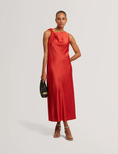Φόρεμα midi Elouise Ted Baker 283528-brt-red