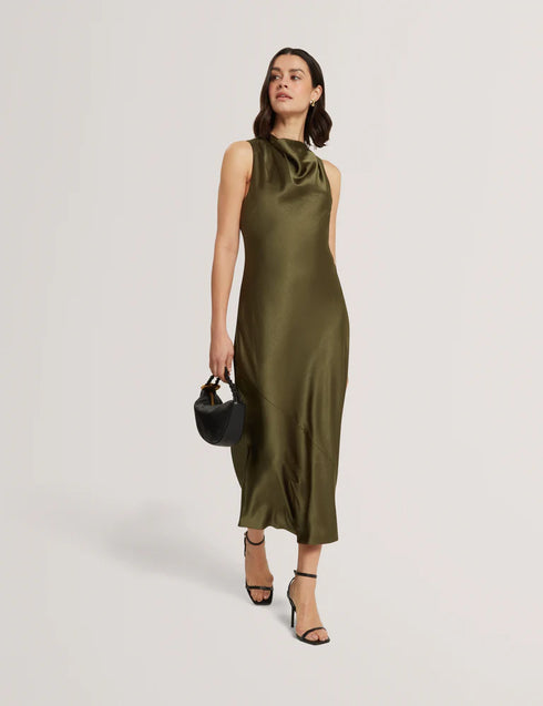 Φόρεμα midi Liimaa Ted Baker 284184-khaki
