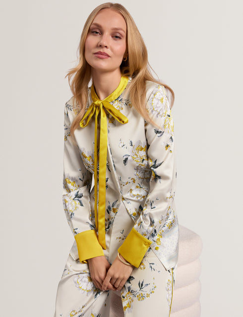 Πουκάμισο Resina Ted Baker 285689 γκρι/κίτρινο