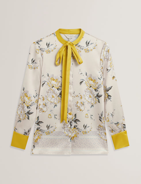Πουκάμισο Resina Ted Baker 285689 γκρι/κίτρινο