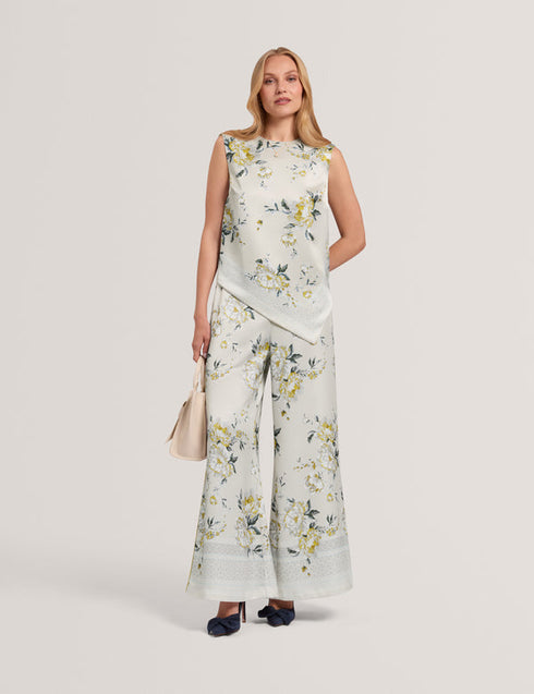 Παντελόνι Fusta Ted Baker 285784 γκρι/κίτρινο