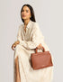 Τσάντα tote/χιαστί δερμάτινη Rollia Medium Ted Baker 285934-tan