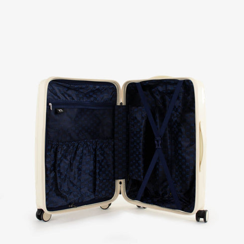 Βαλίτσα Μεσαία 65x45x24cm Y Not? SHI-43002 εκρού