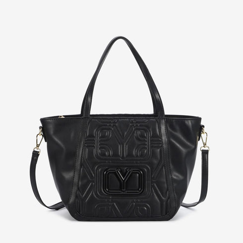 Τσάντα tote/χιαστί Y Not? STY-003F5 μαύρο