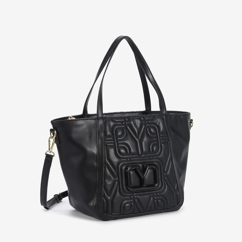 Τσάντα tote/χιαστί Y Not? STY-003F5 μαύρο