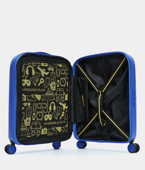 Βαλίτσα Καμπίνας Logoduck 55x40x20cm Mandarina Duck P10SZV24-A66 μπλε ρουά