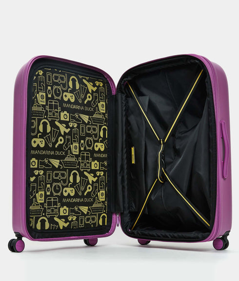 Βαλίτσα μεγάλη Logoduck 75x49x31cm Mandarina Duck P10SZV33-A40 μωβ