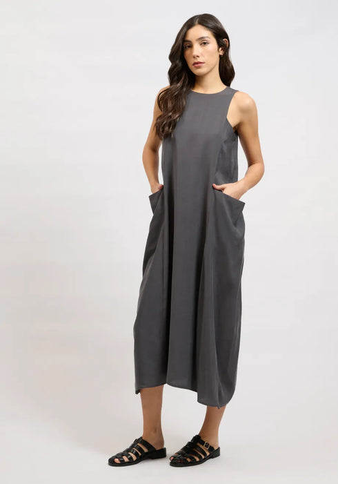 Φόρεμα Tarn Collectiva Noir CN142D08TNL γκρι
