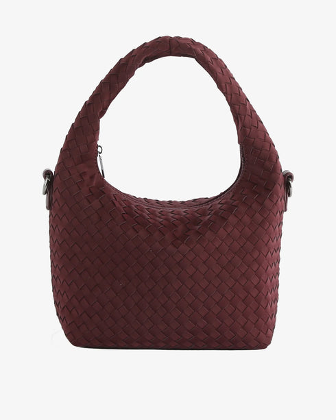 Τσάντα tote/χιαστί HVISK Vegan 2503-105-120090-475 μπορντό